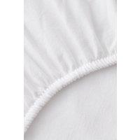 CHRISTY Flannel Marl Super Soft Brushed Cotton Deep Fitted Sheets in White | Size: Super King
