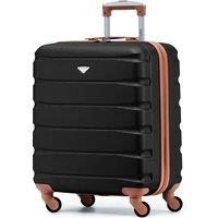 Flight Knight 56x45x25cm EasyJet (Paid), BA & Jet2 Large Hard Cabin Carryon Suitcase in Black