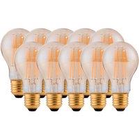 Harper Living 8 Watts A60 E27 LED Bulb Amber Warm White Dimmable, Pack of 10 in Clear