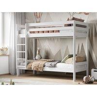 Noomi Nora Solid Wood Bunk Bed in White | Size: EU Single