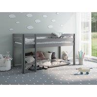 Noomi Nora Solid Wood Mid Sleeper Bed in Grey | Size: EU Single
