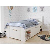 Noomi Hansa Storage Bed in White | Size: Single
