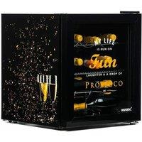 Husky Mini Fridge Prosecco Design in Black