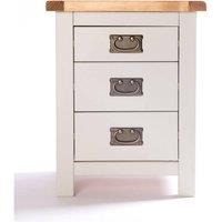 Cabinet Bits Argenta 3 Drawer Bedside Table in Light Grey