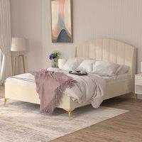GFW Pettine End Lift Ottoman Storage Bed in Natural | Size: Double