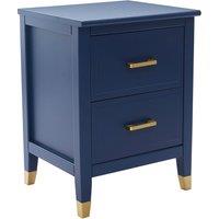 Cabinet Bits Palazzi 2 Drawer Bedside Table in Navy