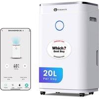 PureMate 20L Smart WiFi Dehumidifier for Home in White