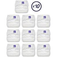 Bambino Mio The Miosolo All-in-One 10 Nappy Bundle in White