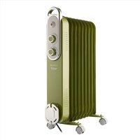 Rediffusion Vintage 9 Fin Oil Filled Radiator 2KW Blue in Green