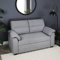Home Garden Direct Tivoli - 2 Seater Pull out Sofa Bed in Soft Woven Fabric in Grey