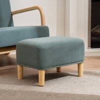Scottish Everlastings Ltd Light Teal Cord Foot Stool