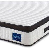 Bedzonline 3FT Single Memory Foam Pocket Spring Mattress with 3D Breathable Knitted Fabric & Airy Mesh in White