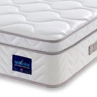 Bedzonline 4FT6 Double Box Top Premium Tranquility Mattress - Pocket Sprung & Breathable Comfort in White