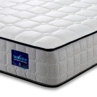 Bedzonline 4FT Gravity Memory Foam Spring Mattress with Premium Cool Touch Fabric - for Premium Comfort & Restful Sleep in Grey | Size: Small Double