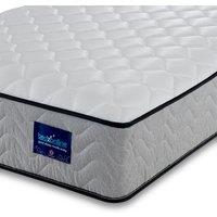 Bedzonline 4FT Orthopaedic Memory Foam Spring Mattress - Supreme Comfort, Rejuvenating Spine Support in Grey | Size: Small Double