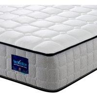 Bedzonline 5FT Orthopaedic Memory Foam Spring Mattress - Supreme Comfort, Rejuvenating Spine Support in Grey | Size: King