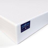 Bedzonline 4FT Certified Therma-Pure Memory Foam Mattress - 7 Zone Medium Firm Support in White | Size: Small Double
