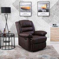 SquareBoxx Hawthorne Recliner Armchair in Brown