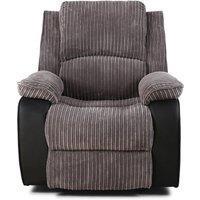 SquareBoxx Valencia Manual Latch Recliner Armchair in Grey