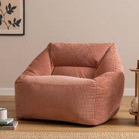 icon Natalia Jumbo Corduroy Bean Bag Armchair in Dusty Pink | Size: Medium