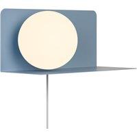 Nordlux Modern Indoor Wall Light Blue Metal E14 Shelf - No, IP20