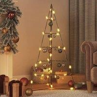 Berkfield Home Metal Christmas Tree for Decoration Black 100 cm