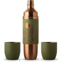 High Camp Flasks Parkside Flask 750 | Mojave Special Edition | Travel Wine Flask 750ml in Green