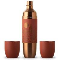 High Camp Flasks Parkside Flask 750 | Mojave Special Edition | Travel Wine Flask 750ml in Dark Red