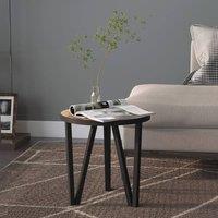 Berkfield Home Tea Table Black & Yellow 35 cm MDF in Brown