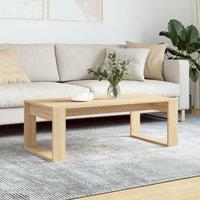 Berkfield Home Coffee Table Sonoma Oak 102x50x35 cm Engineered Wood in Brown | Size: 102 x 50 x 35 cm