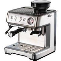 Ariete Machine with Grinder & Milk Frother Bean to Cup Coffee, Espresso Coffee Maker in Silver