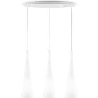 Netlighting Milk 3 Light Hanging Ceiling Pendant Light White E27