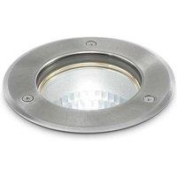 Netlighting Park 1 Light Medium Round Recessed Spotlight Steel IP65 E27 in Grey