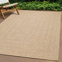 Berkfield Home Rug ZIZUR 100x200 cm Jute Look Indoor & Outdoor in Brown | Size: Medium