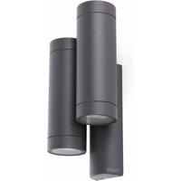 Netlighting Steps 4 Light Outdoor Wall Light Dark Grey IP44 GU10