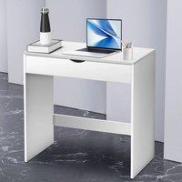 SPETLEK White Wooden Dressing Table Makeup Vanity Computer Desk Room Furniture in Cool White