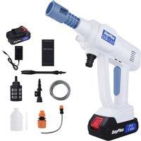SPETLEK 2 Battery Portable Cordless Car High Pressure Washer Jet in White