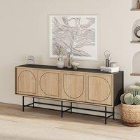 Decortie Joji' Modern Sideboard Cabinet Storage Console | Size: 2 Pack