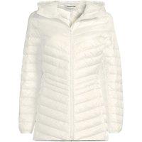 Lands' End Women's Wanderweight Down Ultralight Packable Jacket with Hood in Ivory | Size: 16-18