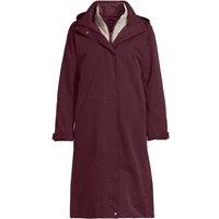 Lands' End Women's 4-in-1 Coat in Burgundy | Size: 10-12