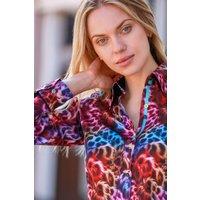 CLAUDIO LUGLI Women's Wildfire Mirage Print Shirt | Size: 10