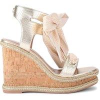 Carvela Women's 'Sorrento Scarf Wedge' Heels in Gold | Size: 6