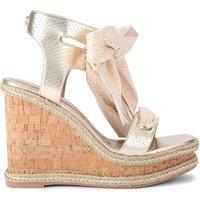 Carvela Women's 'Sorrento Scarf Wedge' Heels in Gold | Size: 8