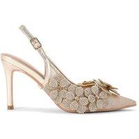 Carvela Women's 'Petalo Court' Fabric Heels in Gold | Size: 5