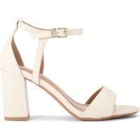 KG Kurt Geiger Women's 'Faryn Block' Heels in Cream | Size: 4