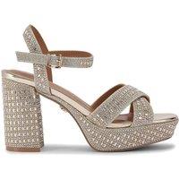 KG Kurt Geiger Women's 'Fleur Platform' Sandals in Gold | Size: 7