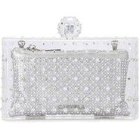 Carvela Women's 'Cristallo Clutch' Bag in Silver