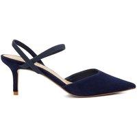 Dune London Women's 'Classical' Suede Strappy Heels in Navy | Size: 5