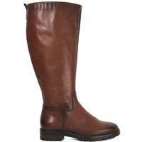 Dune London Women's Wide Fit 'Wftayah' Leather Knee High Boots in Brown | Size: 5