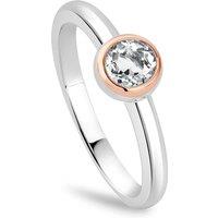 Clogau Women's Celebration Sterling Silver Single Stone Ring with Topaz in Metallics | Size: R